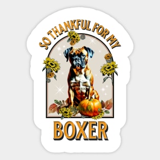 So Thankful for my Boxer Sticker